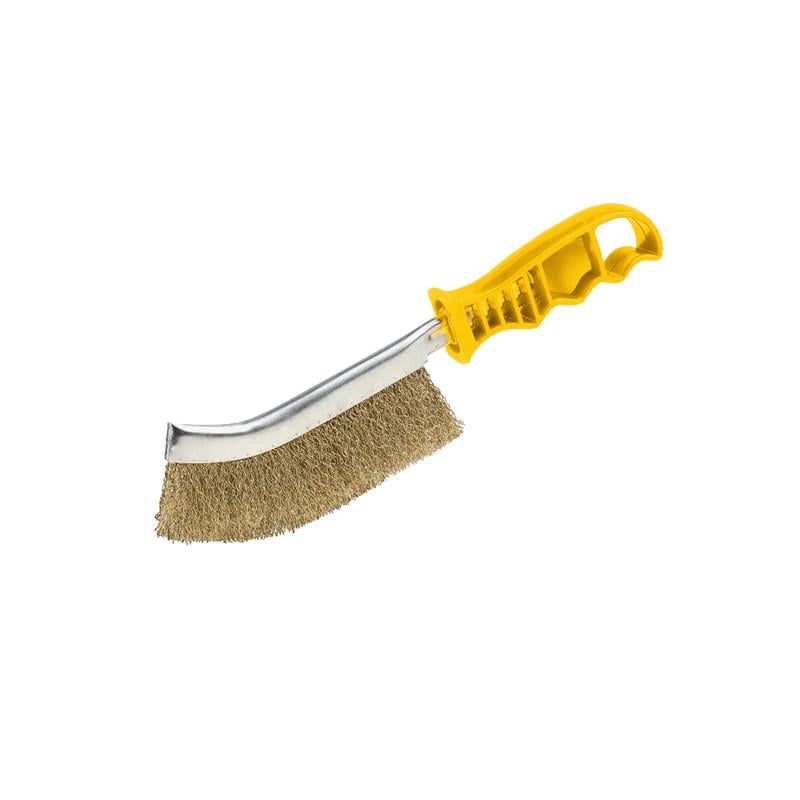 Щетка гофрированная NovoTools сталь/пластиковая ручка 250 мм Желтый (INSTNTNA02500Y00NT)