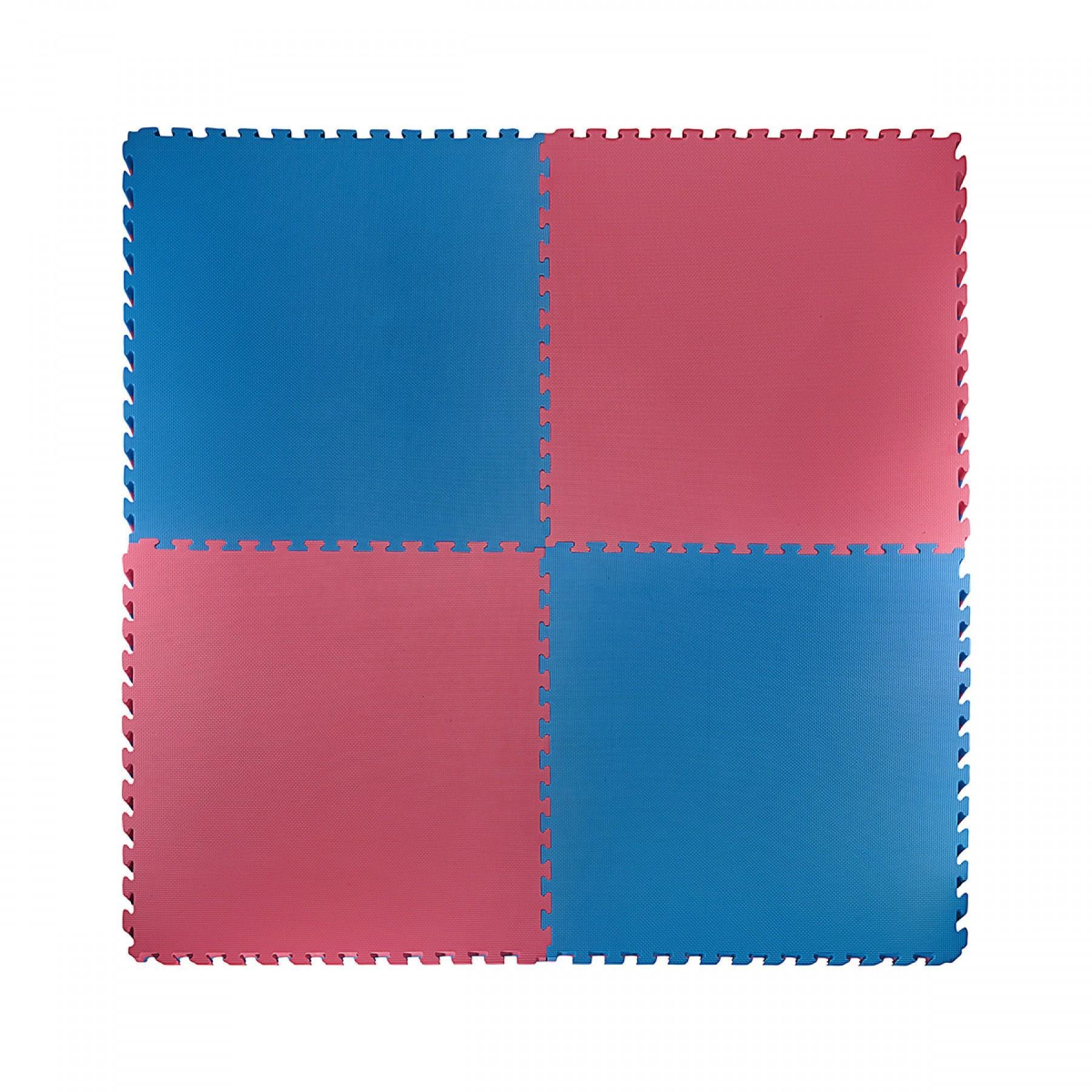 Мат-пазл 4FIZJO Mat Puzzle EVA 100x100x4 см Blue/Red (20364)