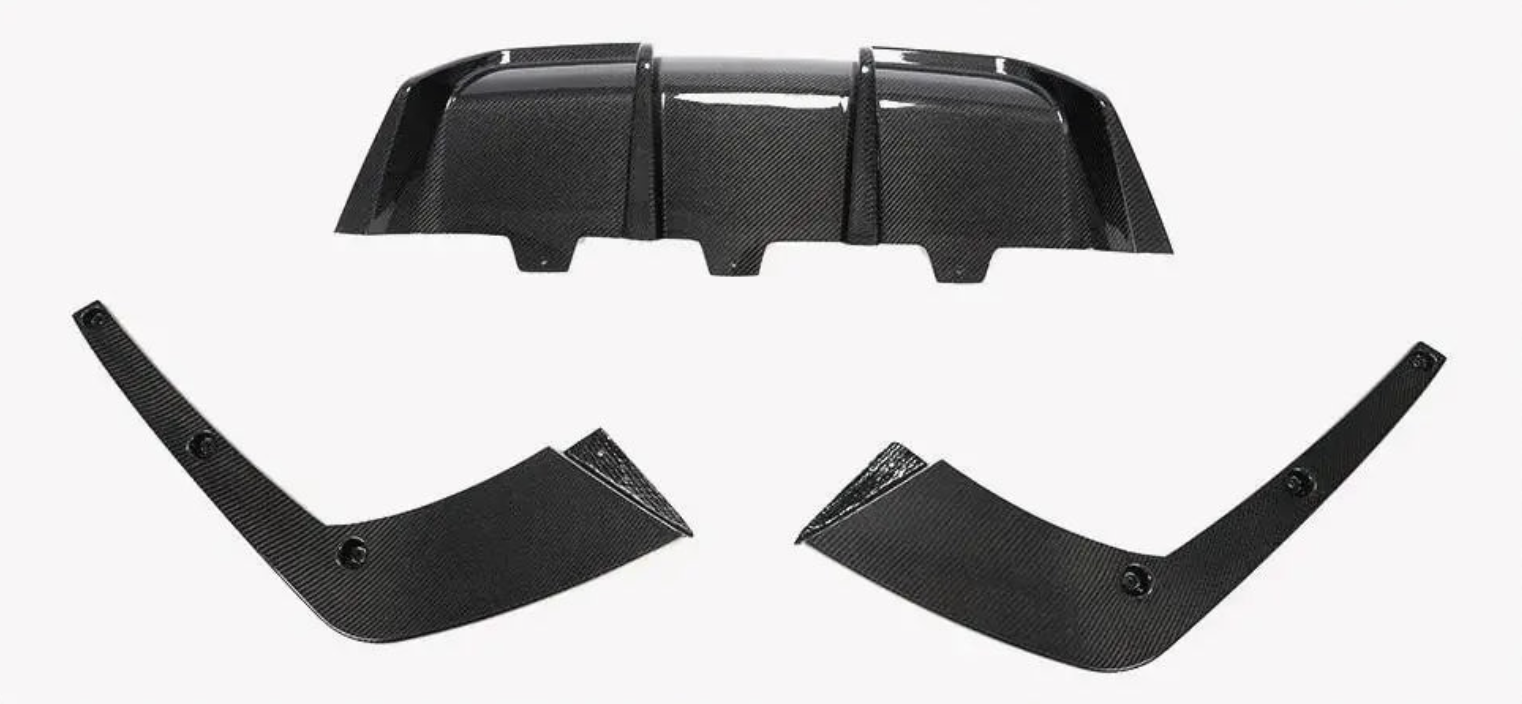Диффузор заднего бампера DDCarbon V4 для M6 для BMW 6 F12/F13/F06 2011-2015 гг. натуральный карбон (136992)