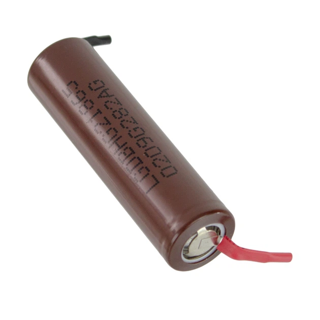 Аккумулятор 18650 LG HG2 3000 mAh U-Tags высокоточный под пайку с никелевой лентой 20А (18853)