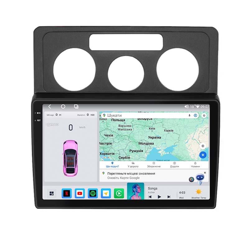 Автомагнитола штатная Lesko для Volkswagen Caddy III 2004-2010 4/64 QLED CarPlay 4G Wi-Fi GPS 360 Prime 10" (22391672)