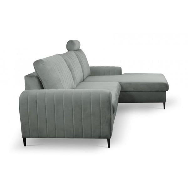 Диван угловой раскладной Monaco Perfect Home натуральное дерево ДСП/ткань Velluto 16 Серый (49561) - фото 4 Диван угловой раскладной Monaco Perfect Home натуральное дерево ДСП/ткань Velluto 16 Серый (49561) - фото 4