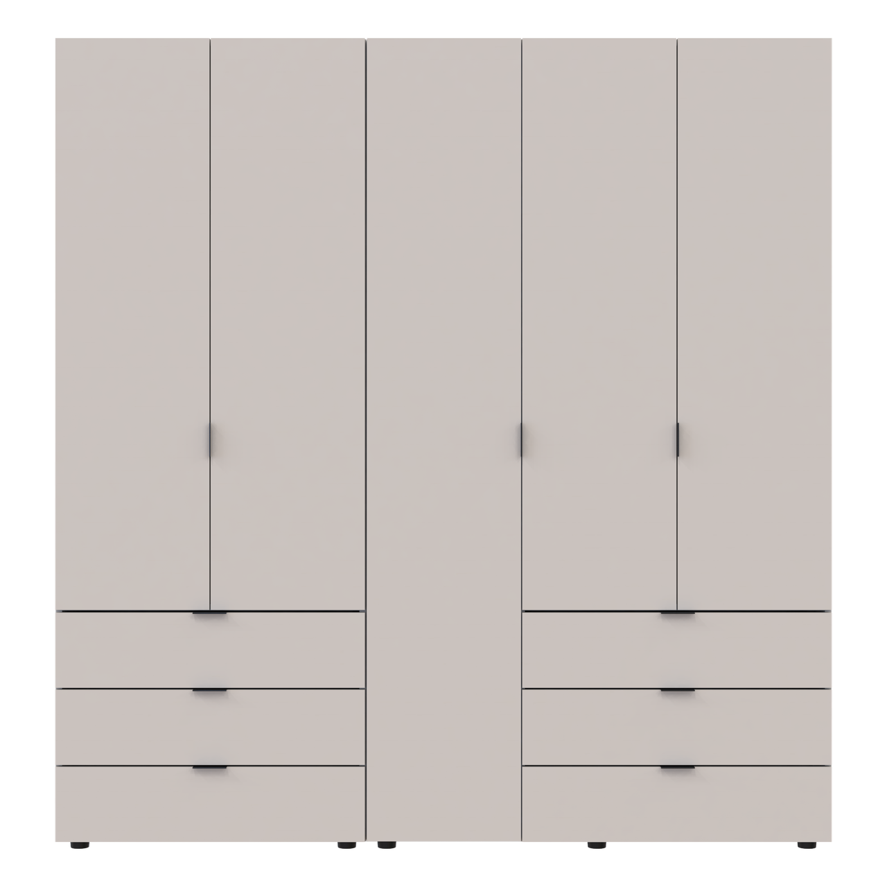 Шкаф распашной для одежды Doros Гелар 2 шт. 193,7х49,5х203,4 см Кашемир