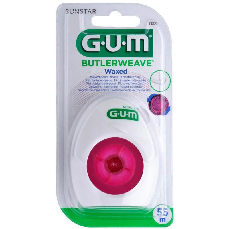Зубная нить GUM ButlerWeave вощеная 55 м (1210)