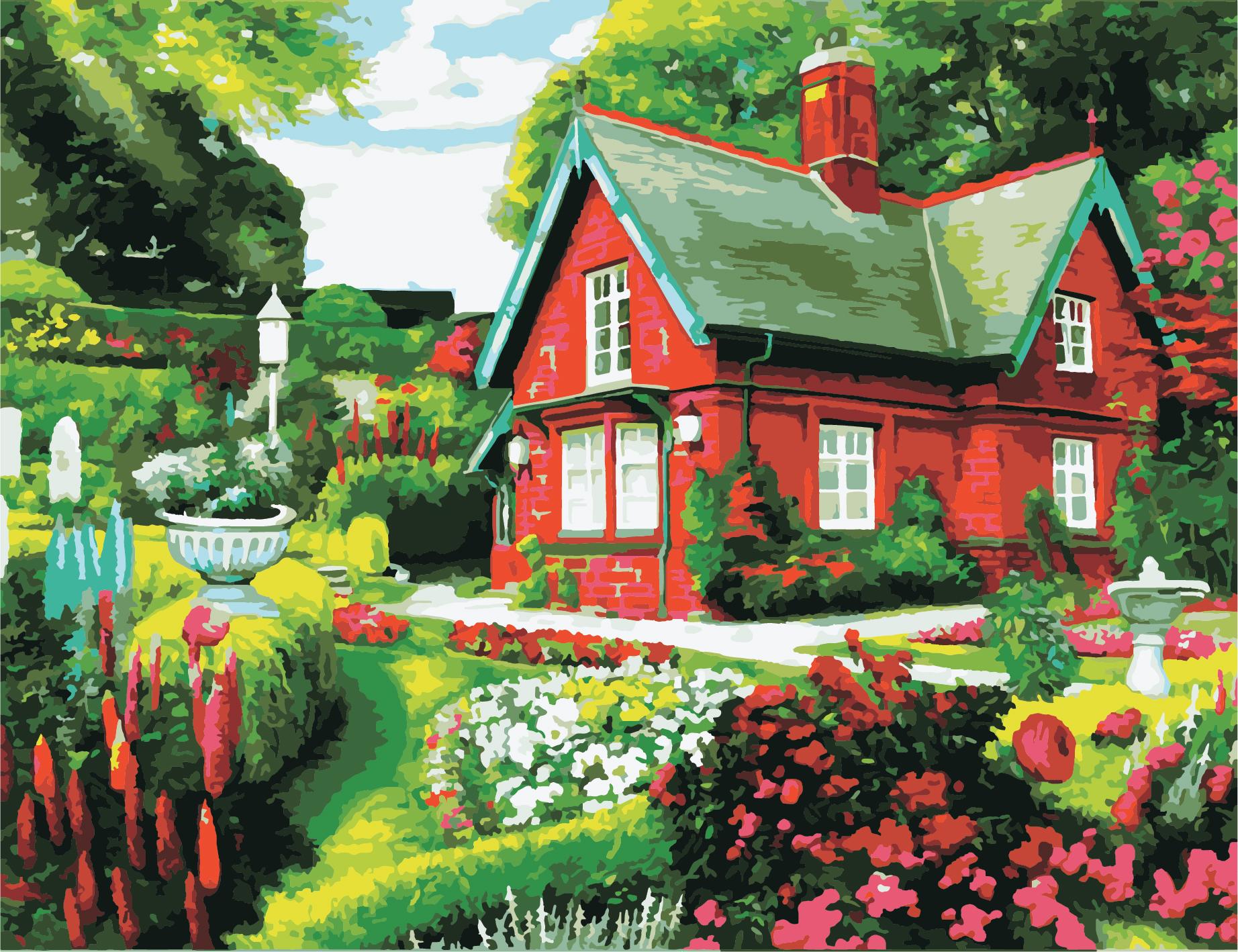 Картина по номерам Art Story Сказочный дом 50x65 см (AS0973)