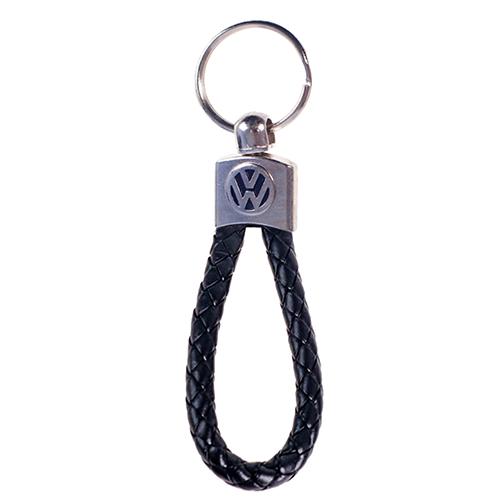 Брелок Volkswagen искусственная кожа плетёный