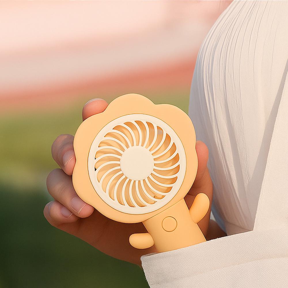 Вентилятор портативний на акумуляторі та USB Квітка Помаранчевий (51-пом-BT-8861) - фото 2 Вентилятор портативний на акумуляторі та USB Квітка Помаранчевий (51-пом-BT-8861) - фото 2