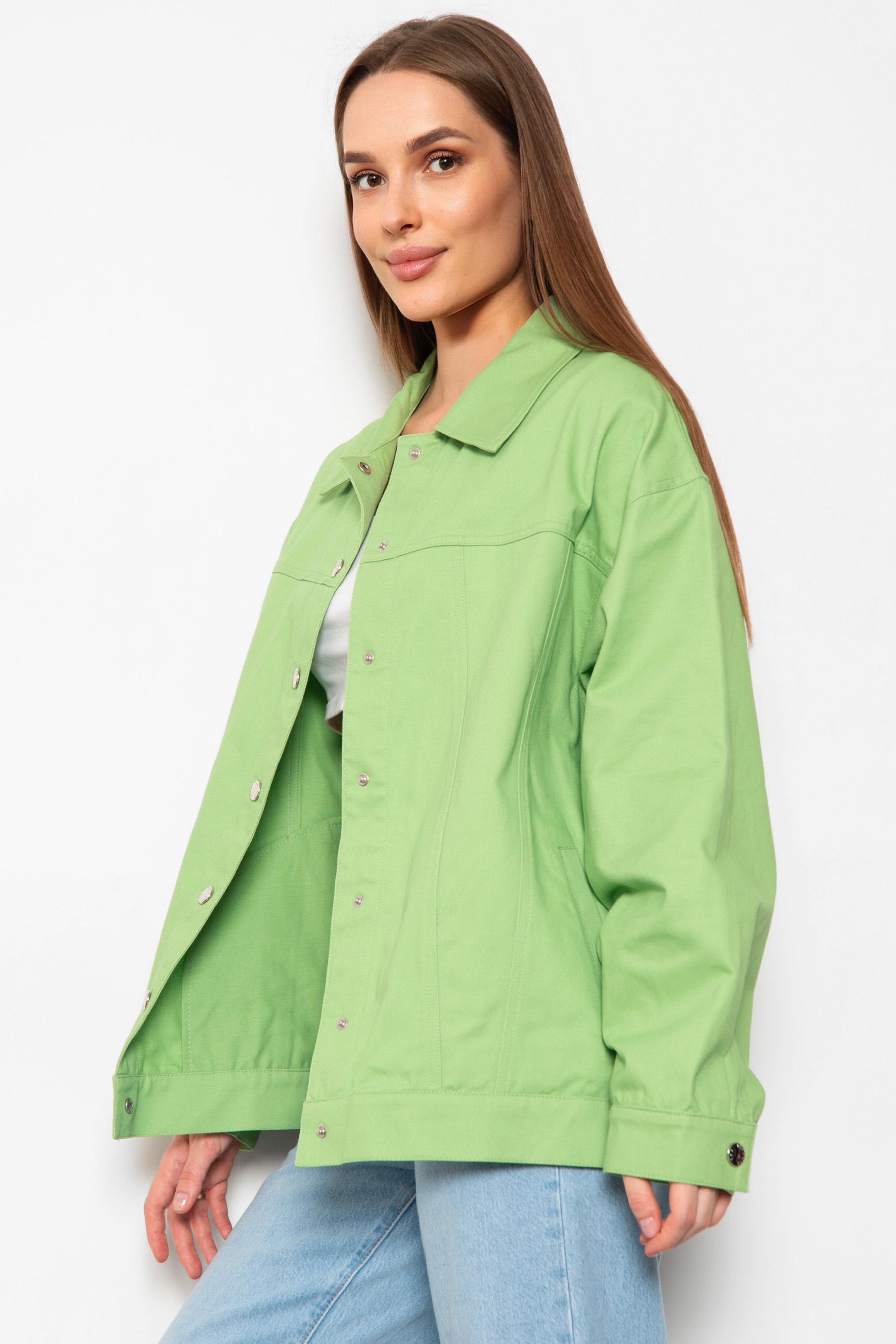 Джинсовка женская р. 38 Зеленый (184395) - фото 2