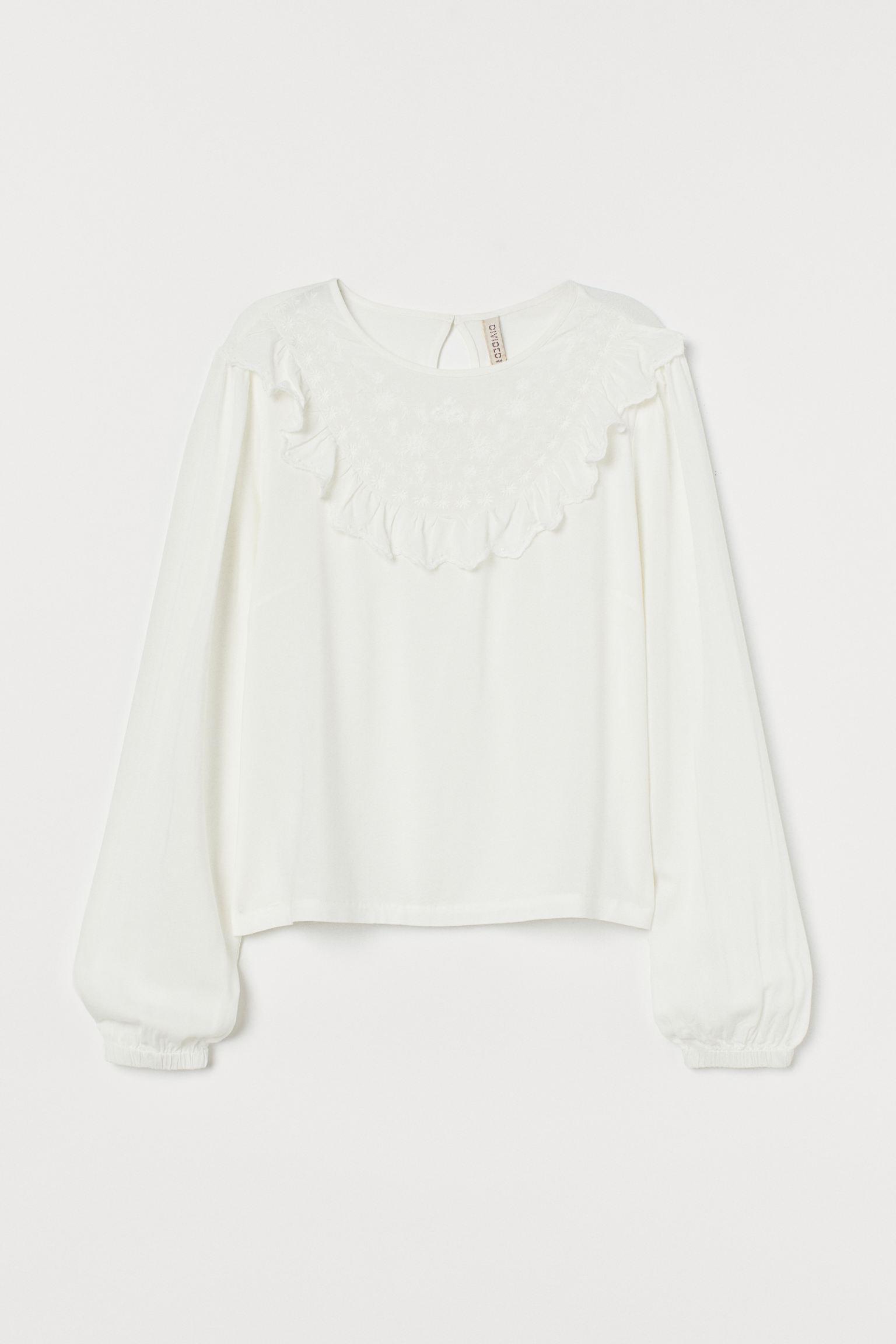 Блуза H&M р. 38 Белый (12118492471)