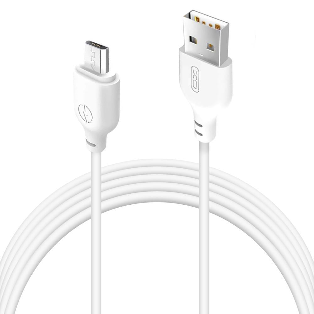 Кабель интерфейсный Xo NB103 USB-microUSB 2 м White (25127)