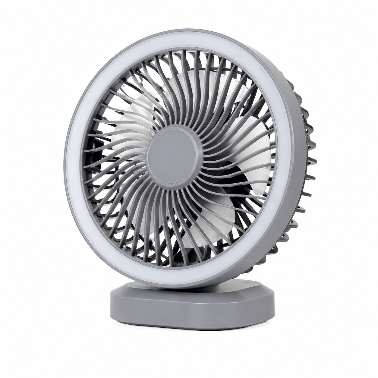 Вентилятор портативный аккумуляторный Quantum Fan с подсветкой 1200 mAh (000004708)