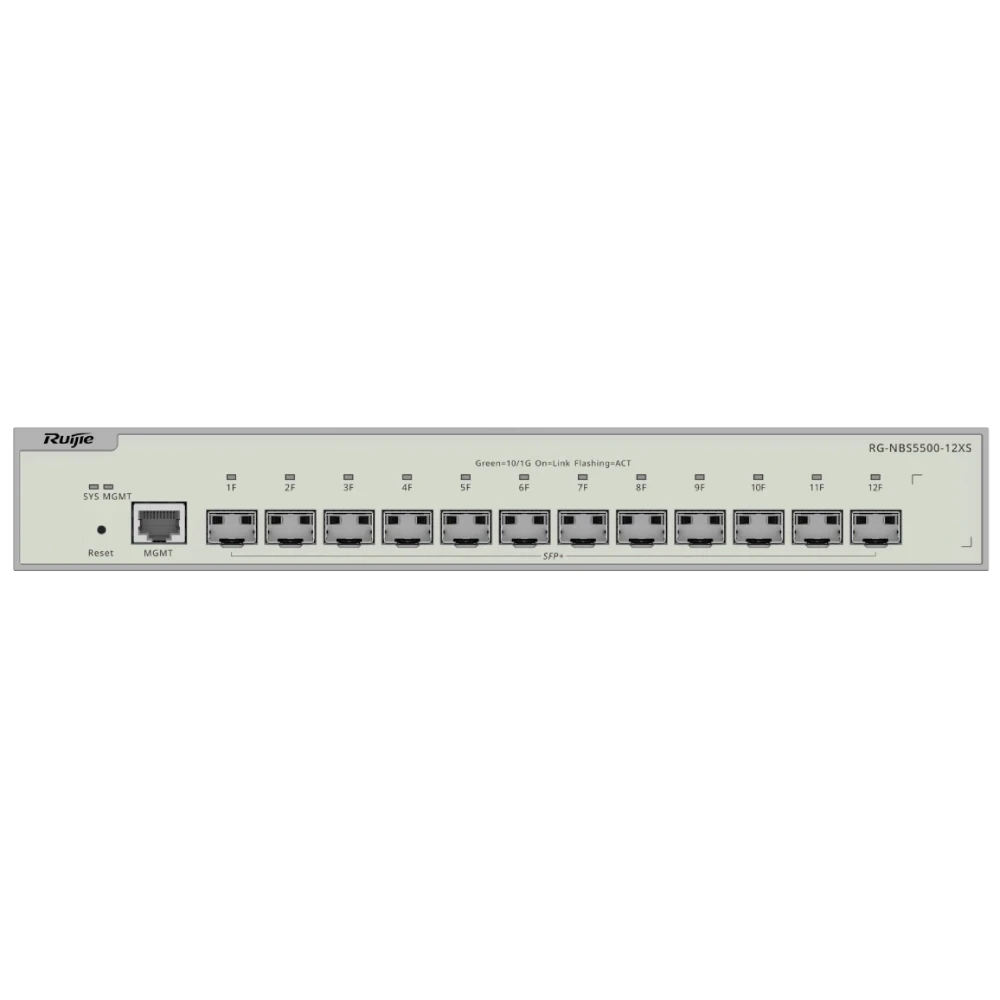 Комутатор 12-портовий Ruijie Reyee RG-NBS5500-12XS 10G SFP+ керований L3 (2863456348)