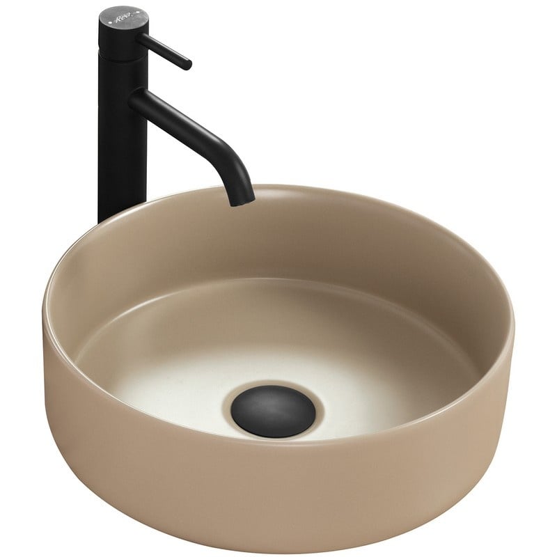 Умывальник Rea Sami Cappuccino Mat 36 см Бежевый