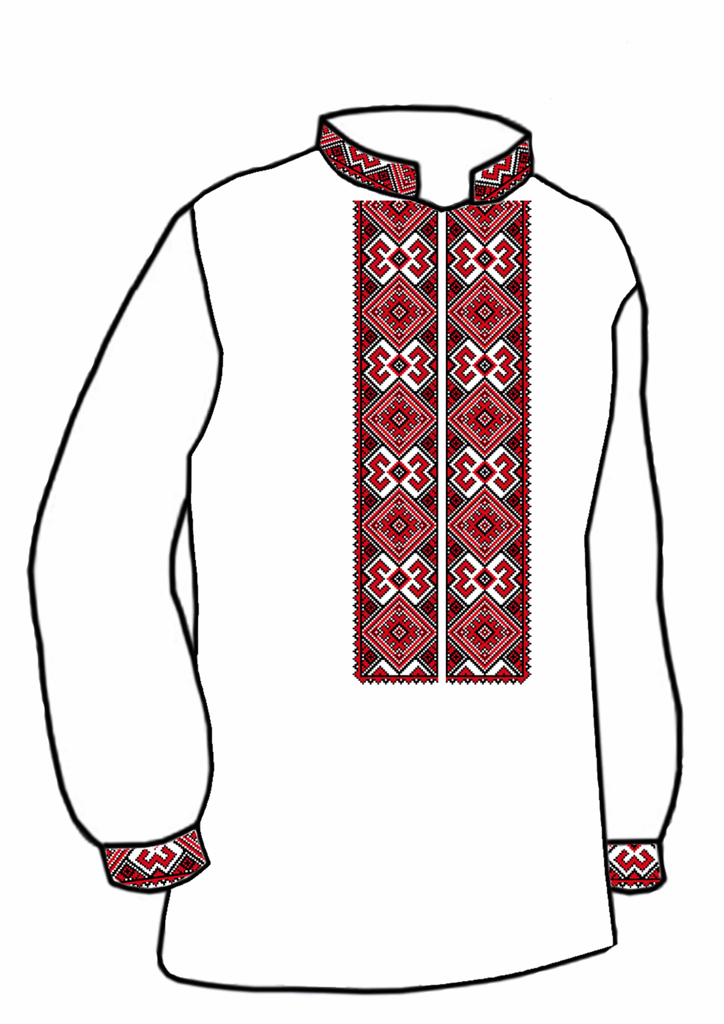 Заготовка для вишивки нитками або бісером/сорочка чоловіча не пошита СЧД-180 домоткане полотно Заготовка для вишивки нитками або бісером/сорочка чоловіча не пошита СЧД-180 домоткане полотно