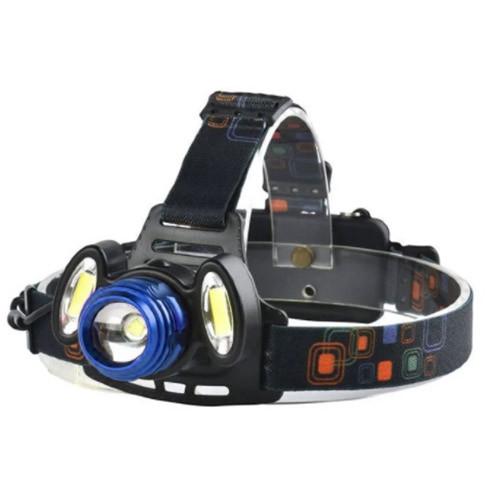 Фонарь налобный 2117-T6+2COB 2x18650 Zoom ЗУ microUSB Box (2245502028)