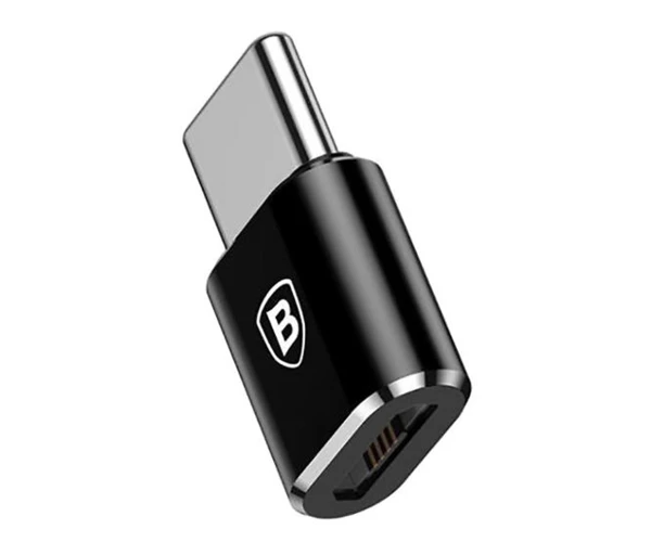 Перехідник Otg Baseus CAMOTG-01 Micro-USB Type-C Black