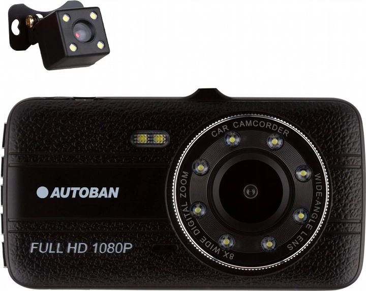 Видеорегистратор Autoban AVR-21 2 Cam 1080p FHD Black (avr21b) - фото 1