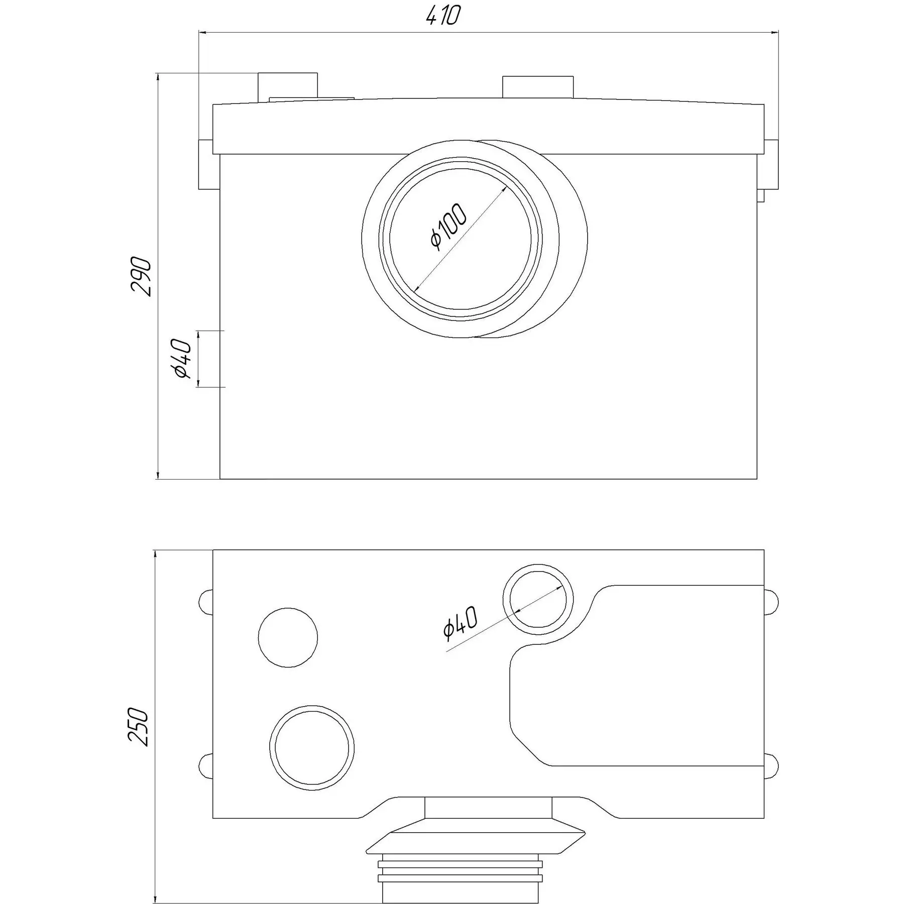 Каналізаційна установка VOLKS pumpe WC600D WC3 (GSR-000008902) - фото 5