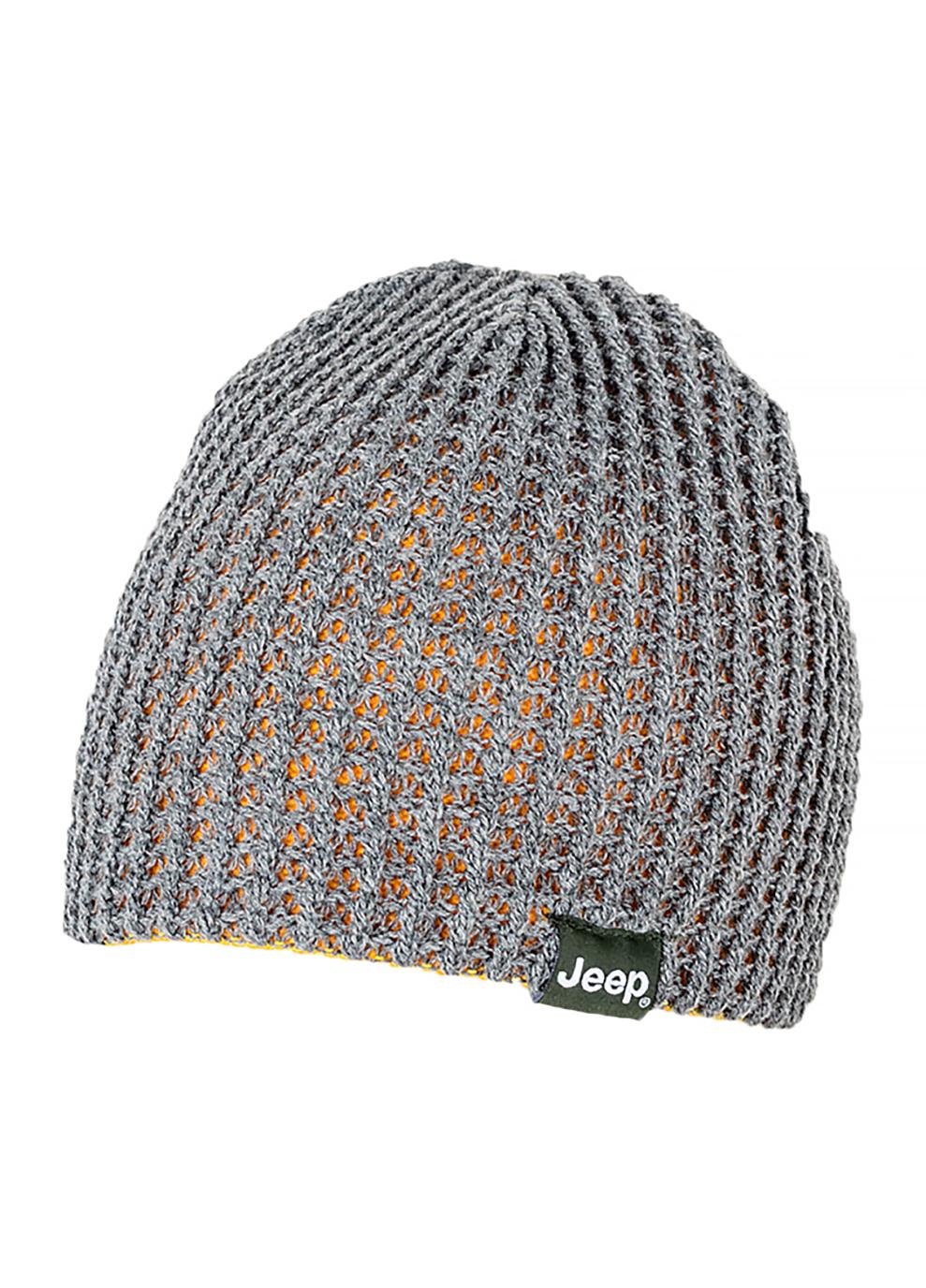 Шапка мужская JEEP REVERSIBLE TRICOT HAT J22W Серый (O102597-J867)