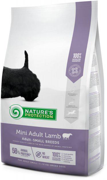 Корм для дорослих собак Nature's Protection Mini Lamb для дрібних порід з ягнятком 7,5 кг (38632) - фото 1