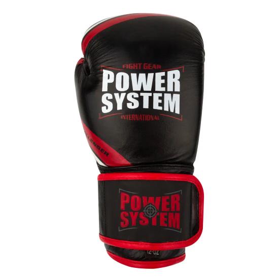 Боксерські рукавички PowerSystem PS 5005 Challenger 16 унцій Black/Red (PS-5005_16oz_Black/Red _bes314) - фото 2