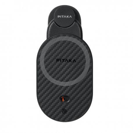 Автодержатель Pitaka MagEZ Car Mount Pro 2 Car Vent Tesla с беспроводной зарядкой Black (CM2302T)