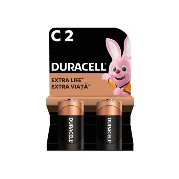Батарейки щелочные Duracell Power Plus C LR14 1,5V 2 шт. (5000394141827)