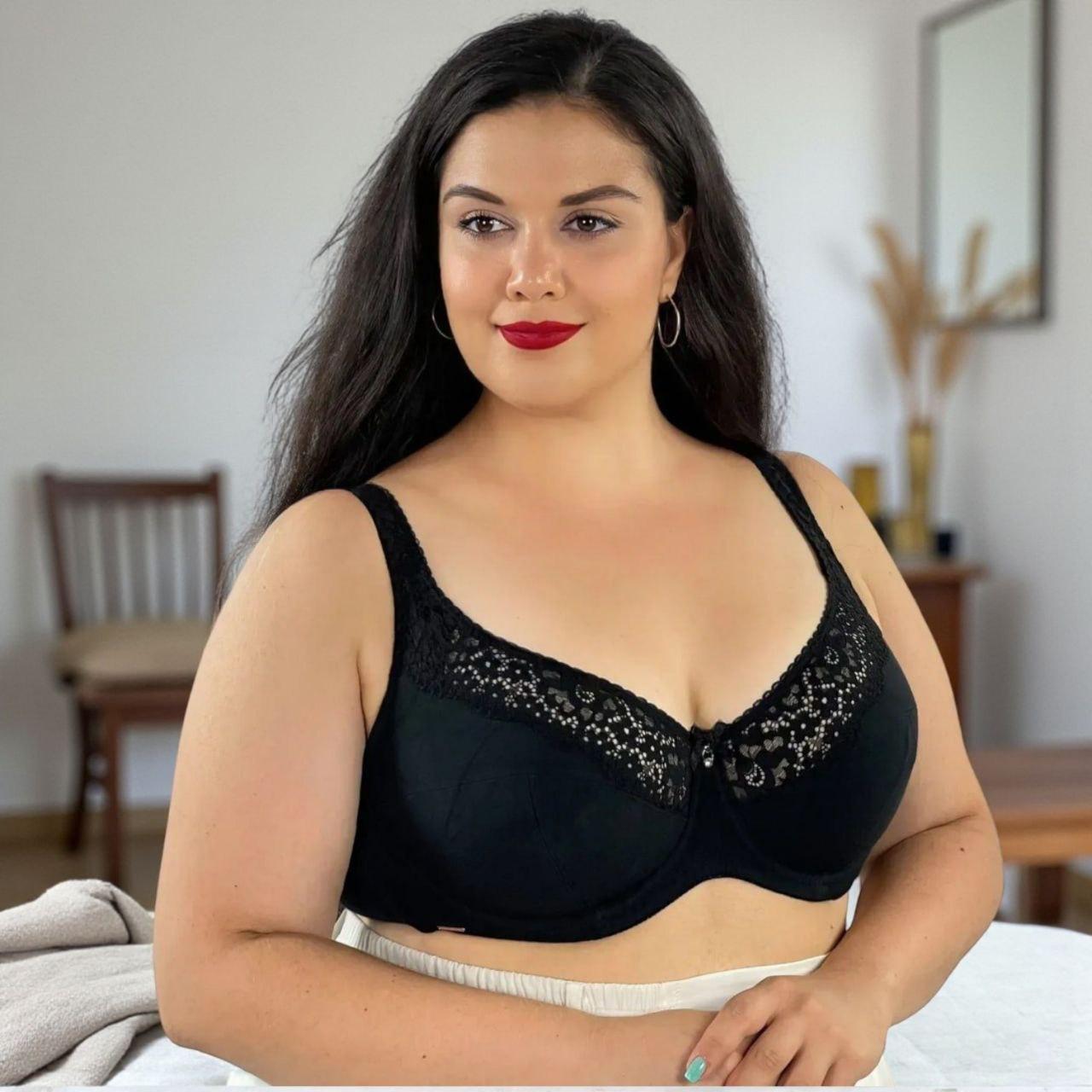 Бюстгальтер без поролона Lanny Mode 11848 80D котоновый Черный (11848)