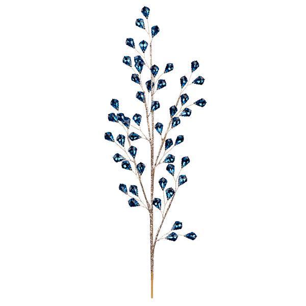 Ветка декоративная Yes! Fun с кристаллами 50 см Синий (974110)