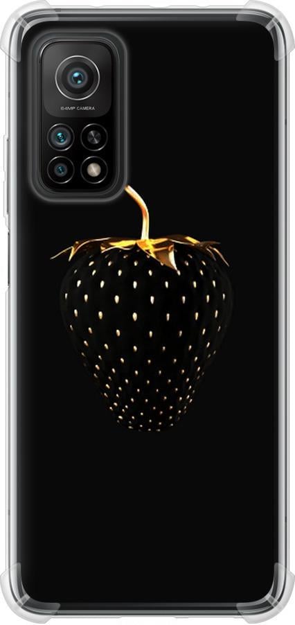 Чехол на Xiaomi Mi 10T Pro Черная клубника (3585sp-2679-42517)