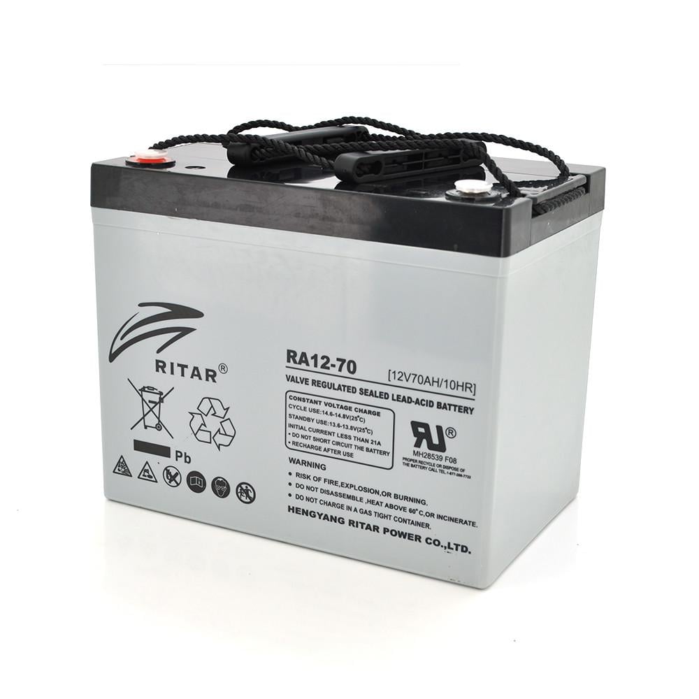 Батарея акумуляторна AGM RITAR RA12-70 Gray Case 12V 70.0Ah