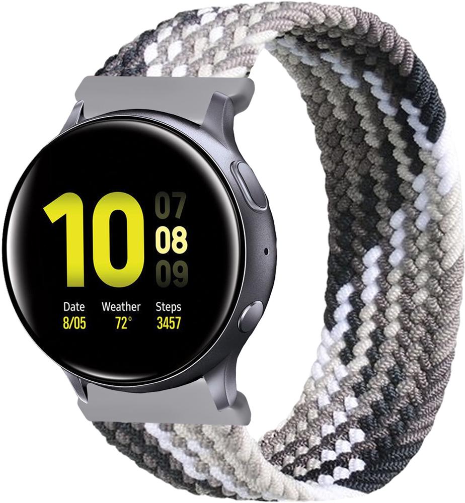 Ремешок Solo Loop Multi для Galaxy Watch Active (145 мм) Black Silver (26286-03)