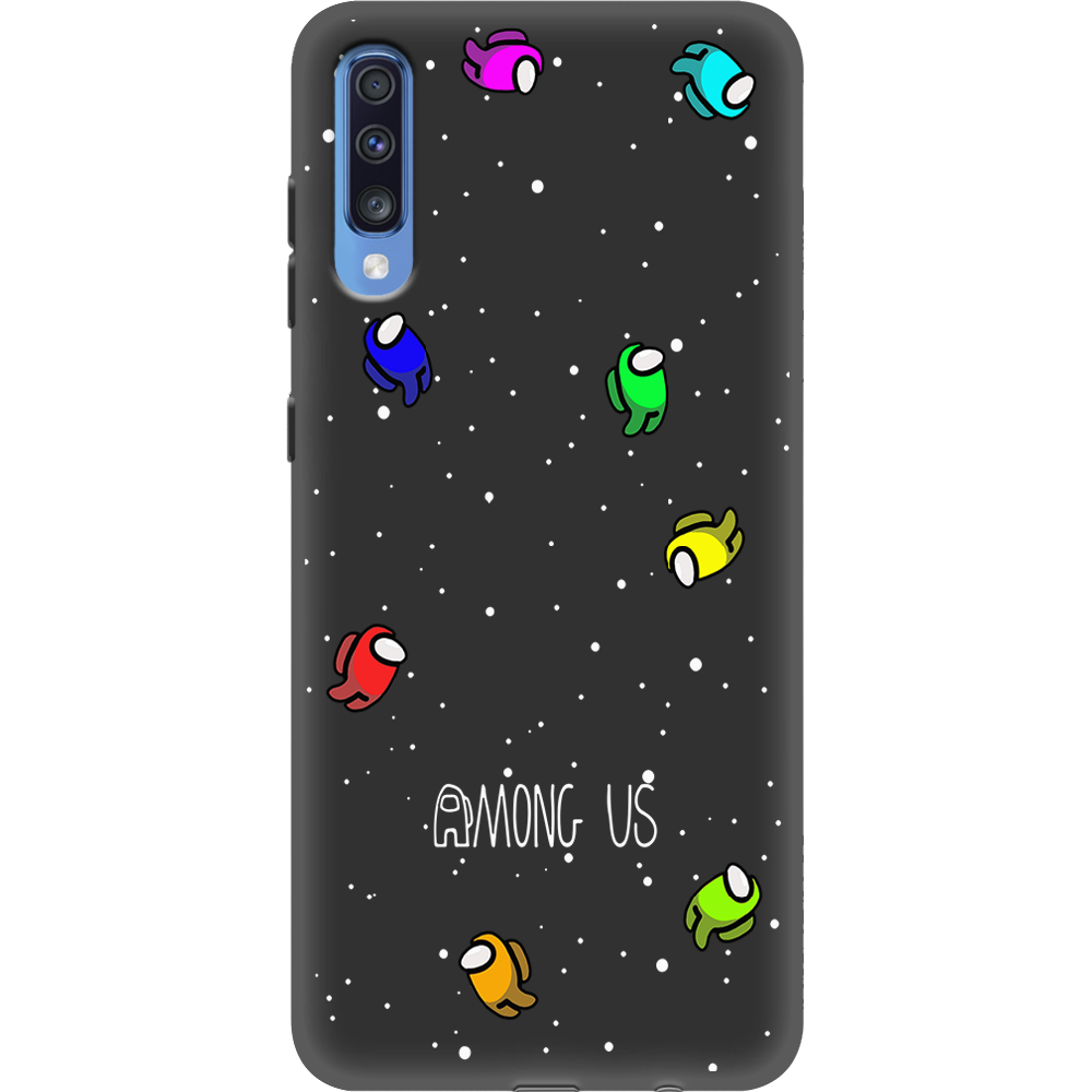 Чехол Boxface Samsung A705 Galaxy A70 Among Us Invisible Черный силикон (36860-bk76-37421) - фото 1