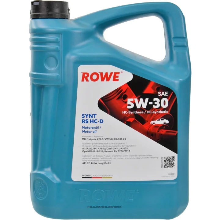 Моторное масло ROWE Synt RS HC-D 5W-30 5 л (20060005099)