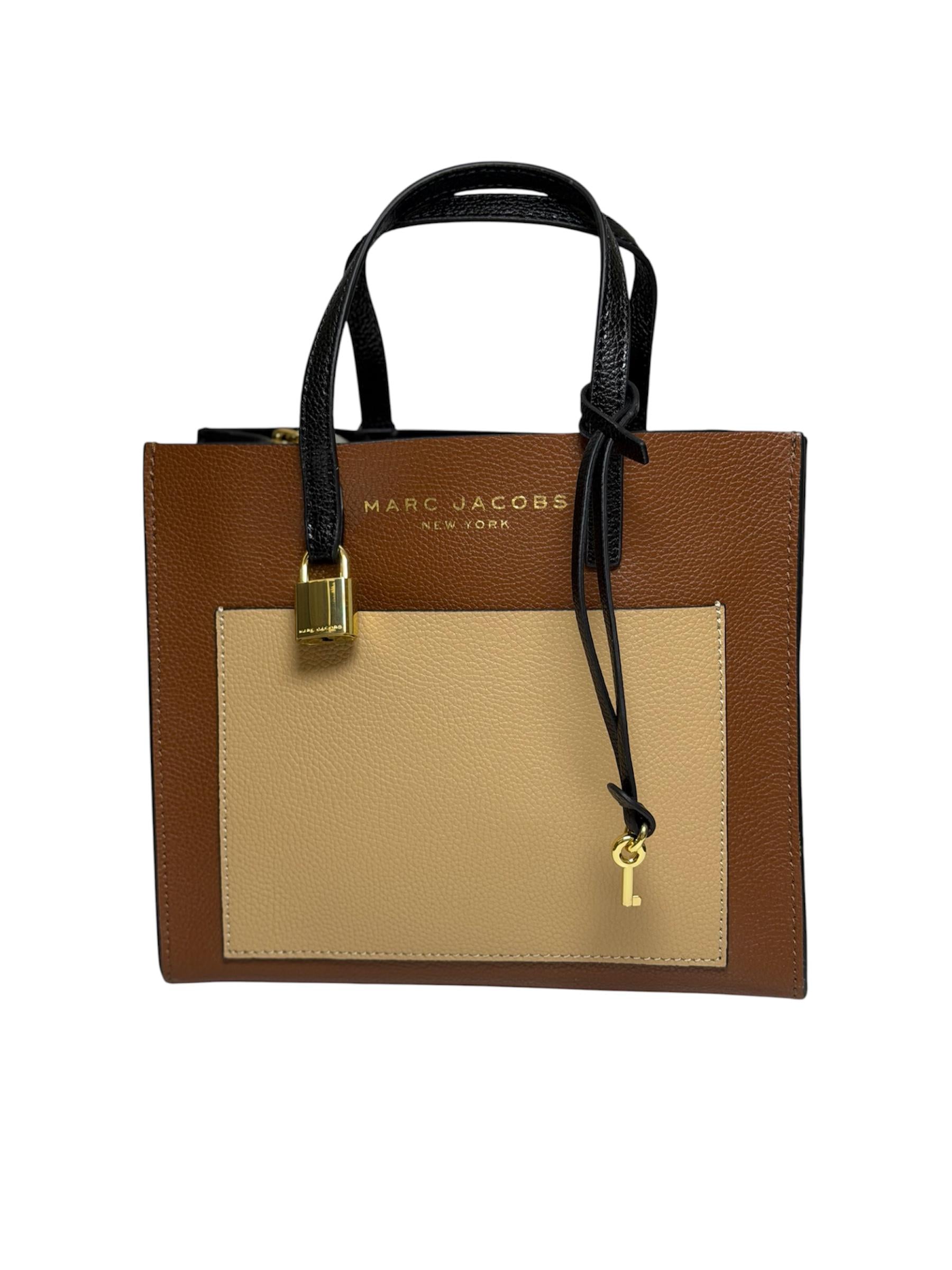 Сумка женская Marc Jacobs Mini Grind Tote Chocolate Truffle Multi (M0016132-217) Сумка женская Marc Jacobs Mini Grind Tote Chocolate Truffle Multi (M0016132-217)