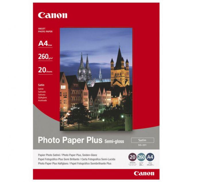 Фотобумага полуглянцевая Canon SG-201 A4 20SH 260 г/м2 20листов (12133696)