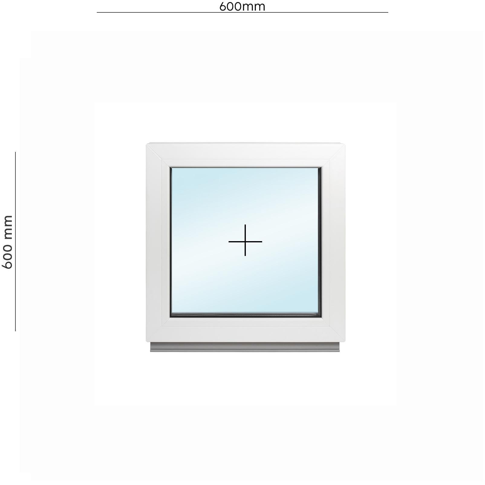 Вікно ПВХ глухе без відкривання Framex 600х600 мм Білий (10450083) - фото 2