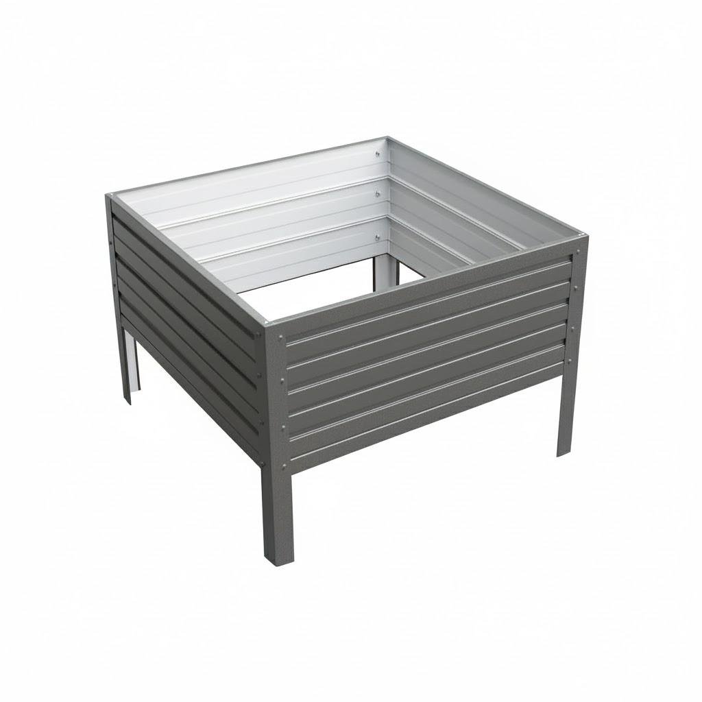 Грядка оцинкована SIMBUD 0,7х0,7х0,3 м RAL7024 мат (30770370)