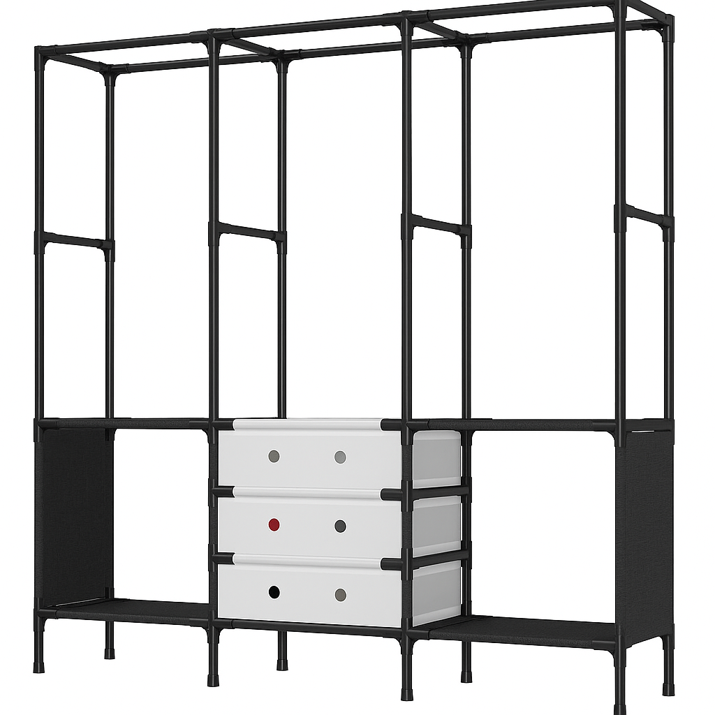 Вешалка напольная Clothes Rack YMJ-03 тройная 122x41x188 см (29656988)