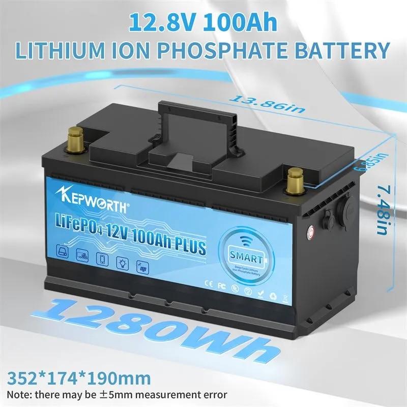 Аккумулятор Kepworth LiFePO4 12V/100AH 1280Wxh Smart BMS/Bluetooth APP (341534) - фото 4