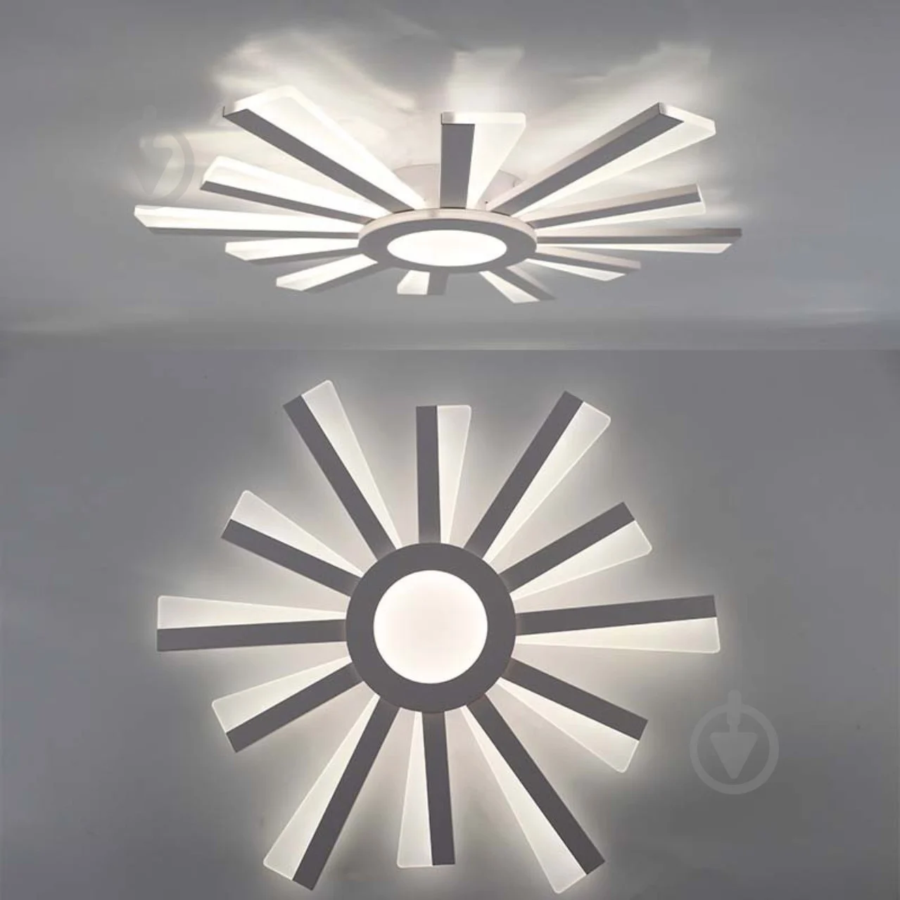 Люстра ESLLSE TERESA R 100 Вт з пультом 680x50 мм Білий (10206) - фото 5