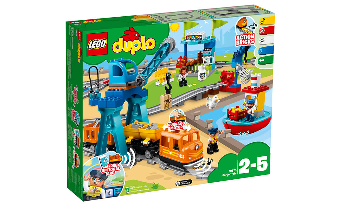 Конструктор LEGO Грузовой поезд 105 деталей (10875)