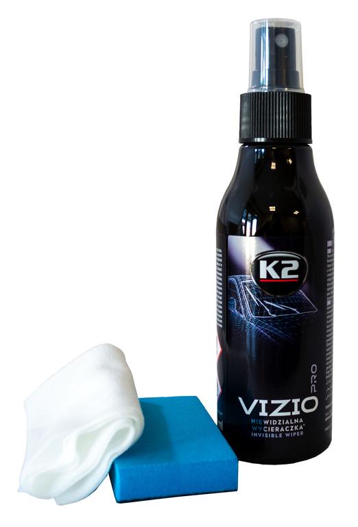 Антидощ K2 Vizio Pro гідрофобне покриття для скла 150 мл - фото 2 Антидощ K2 Vizio Pro гідрофобне покриття для скла 150 мл - фото 2