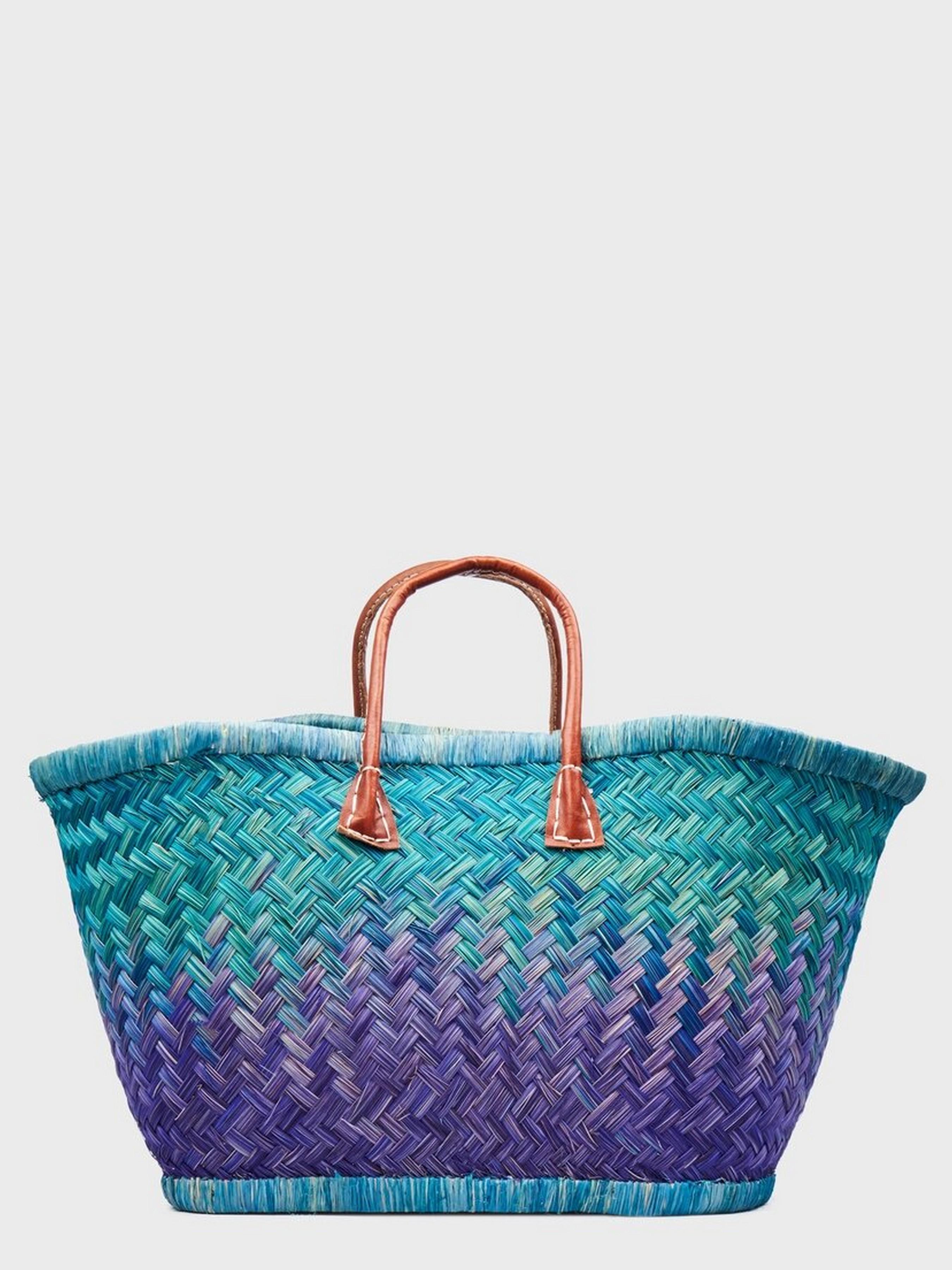 Пляжная сумка LE COMTOUR DE LA PLAGE Aravola BM_Bicolor_352 Зеленый/Синий