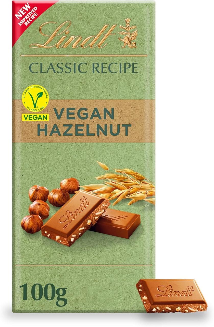 Веганський шоколад Lindt Classic Vegan Hazelnut Chocolate Bar 100 г (2823542620) Веганський шоколад Lindt Classic Vegan Hazelnut Chocolate Bar 100 г (2823542620)