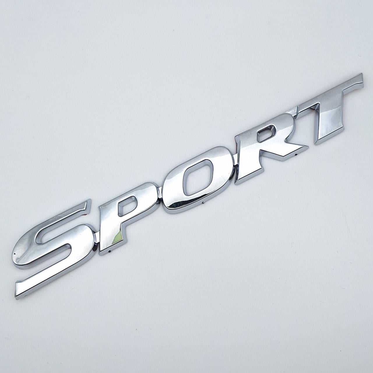 Эмблема надпись Sport ABS 16,7х2,3 см Хром глянцевый (2452470214)