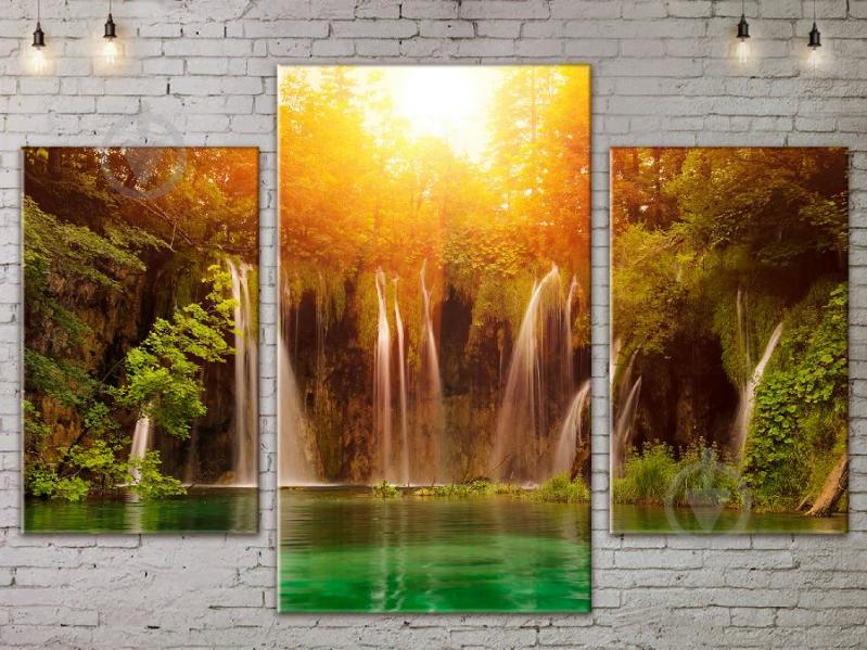 Модульная картина Плитвицкие озёра ADNA0062 размер 120 х 180 см