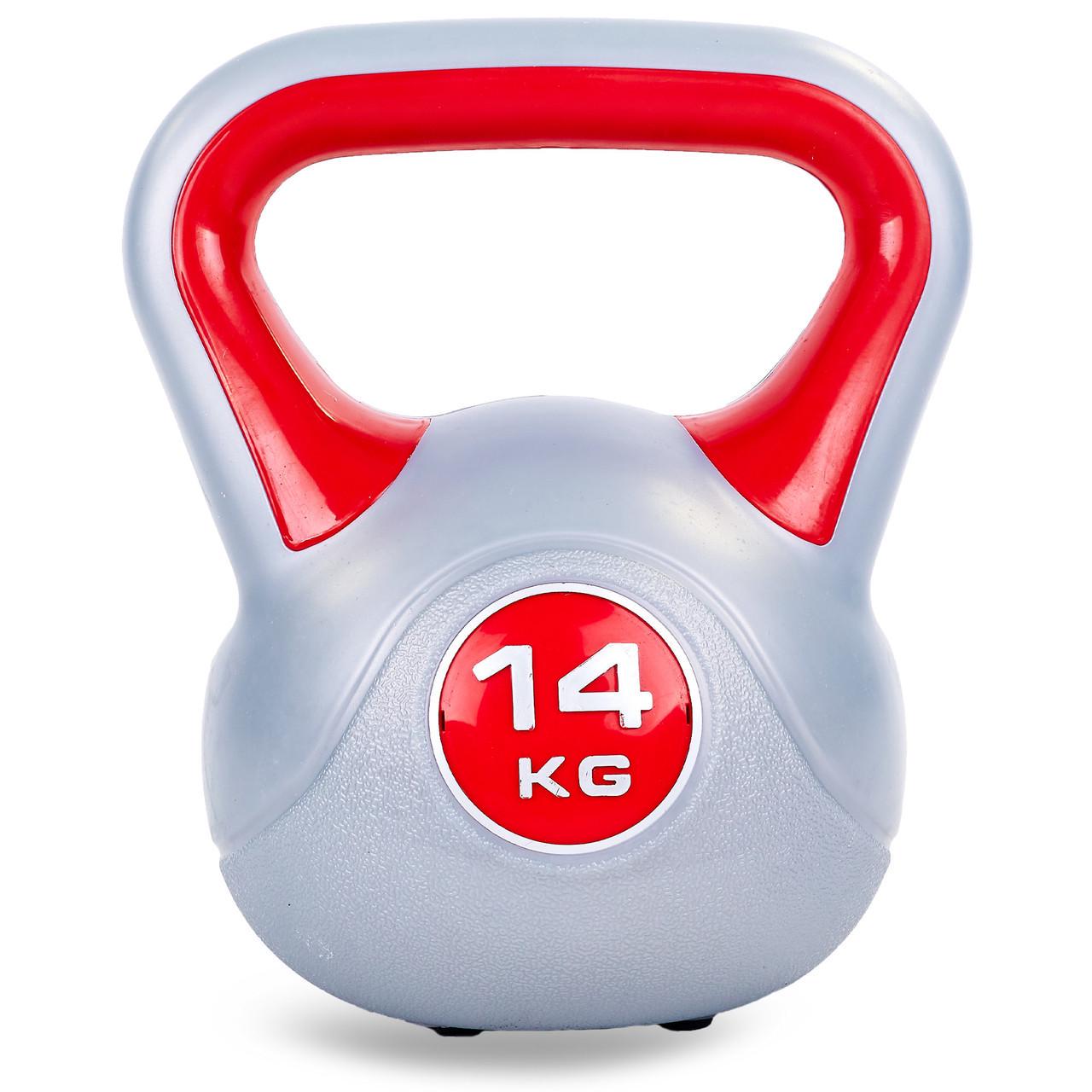 Гиря тренувальна Zelart TA-5734-14 цільна пластикова 14 кг (2532859885) Гиря тренувальна Zelart TA-5734-14 цільна пластикова 14 кг (2532859885)