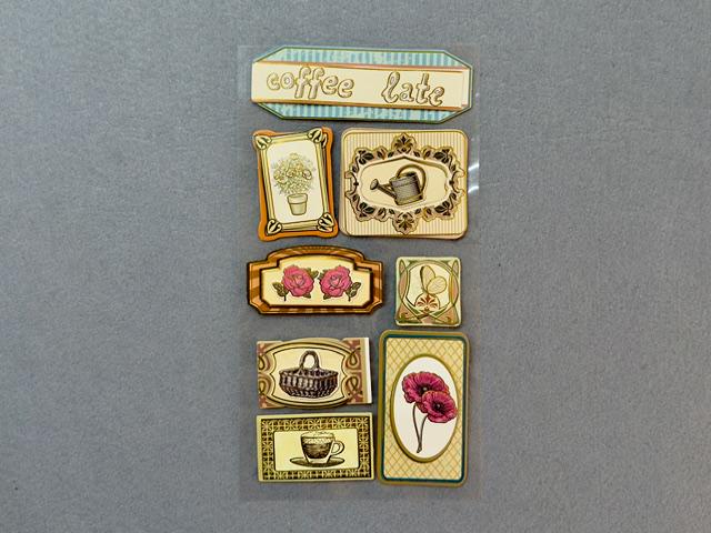 Набор 3D стикеров Кофе (22784)