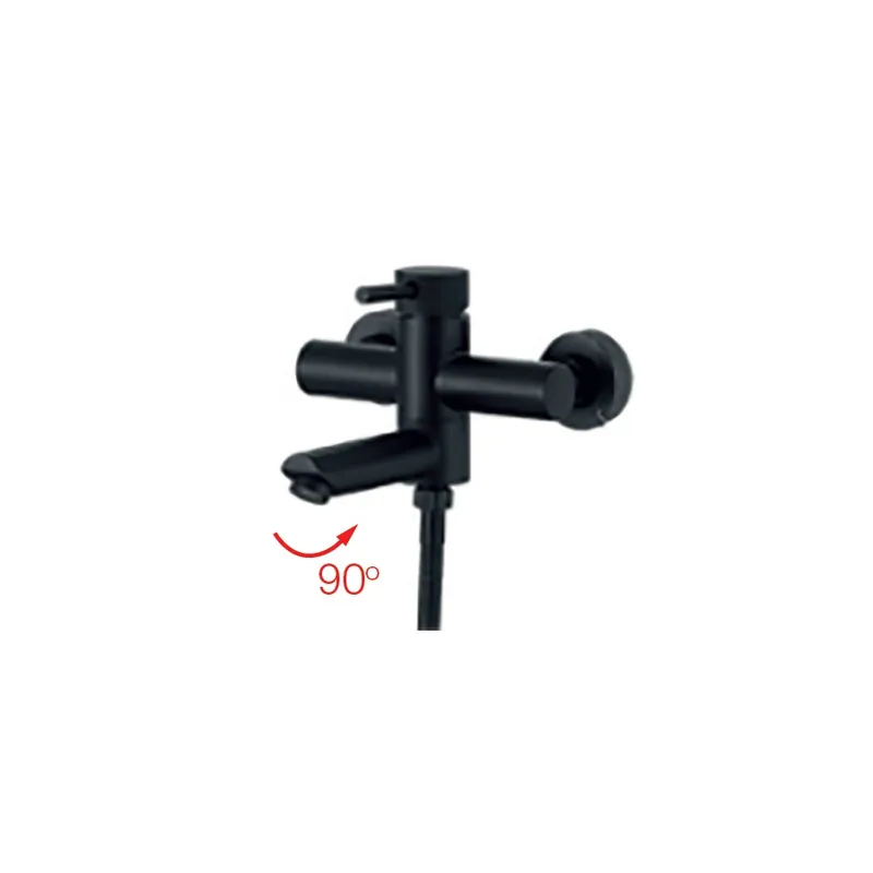 Змішувач для ванни MIXXUS SUS-009 Euro Black з нержавіючої сталі SUS304 (MI6044)